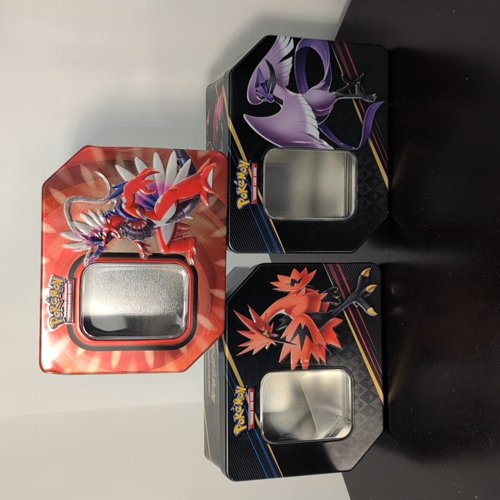 Pokémon Collector Mini Tin Set of 3 – Koraidon, Articuno & Zapdos Designs